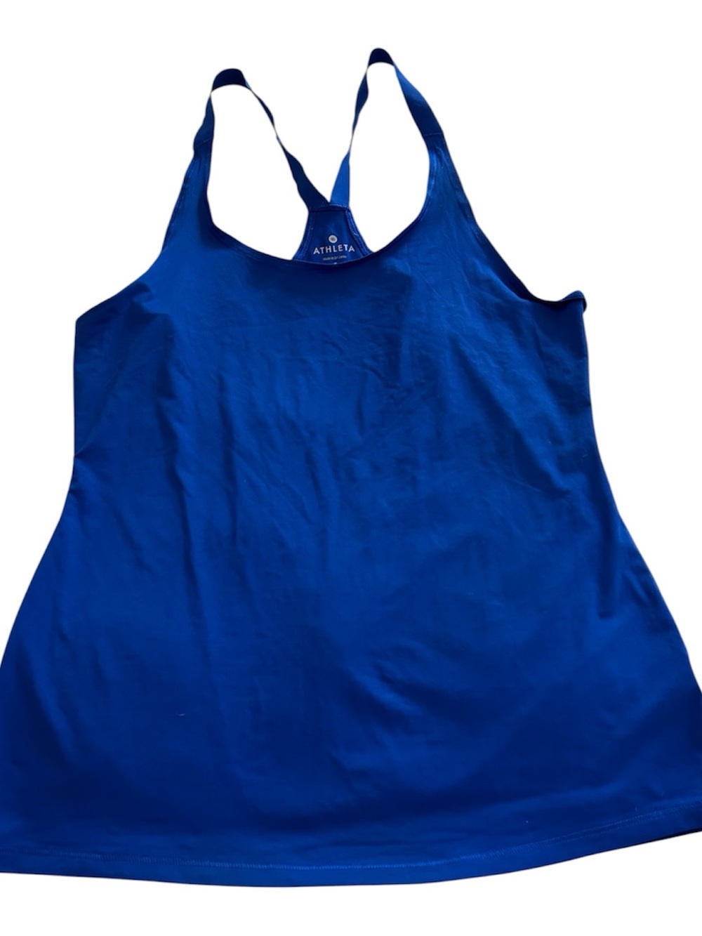Athleta Rally Up Racerback Tank in Cobalt Blue Size S
